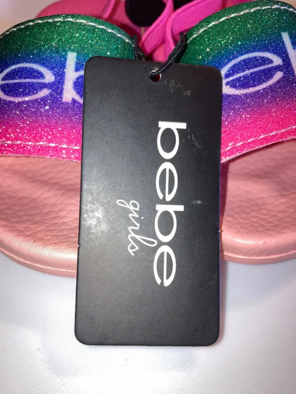 Bebe Girls Sandals Fuchsia Size S Small 5/6